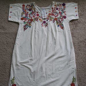 Cotton Floral Tunic Dress
